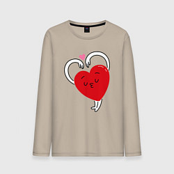 Мужской лонгслив Love hands