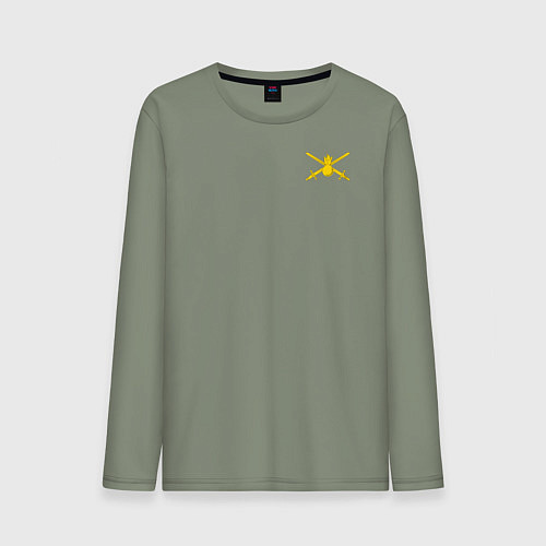 Мужской лонгслив Сухопутные войска: малая эмблема / Авокадо – фото 1
