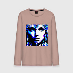 Мужской лонгслив Абстракция девушка камни