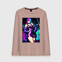 Мужской лонгслив Девушка поп идол