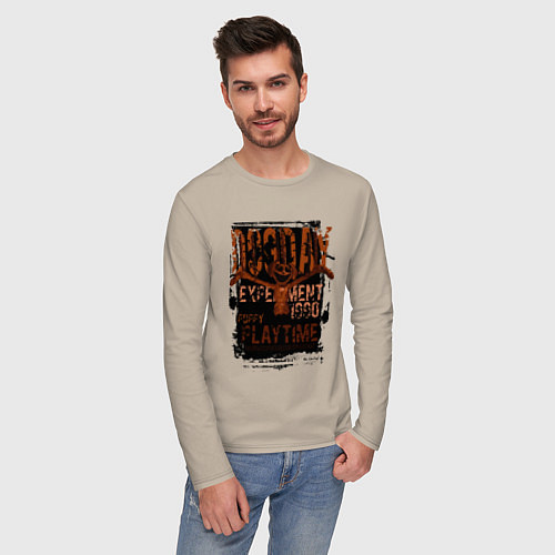 Мужской лонгслив Пеклопёс DogDay / Миндальный – фото 3