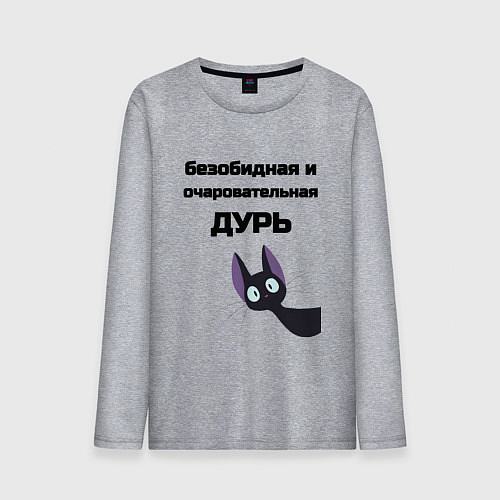 Мужской лонгслив Моя дурь / Меланж – фото 1