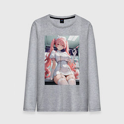 Мужской лонгслив Медсестричка сделает тебе укол любви