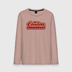 Лонгслив хлопковый мужской Cavaliers Cleveland, цвет: пыльно-розовый