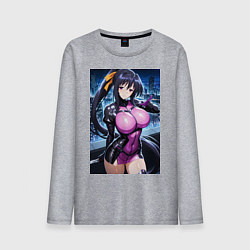 Лонгслив хлопковый мужской Акэно dxd в форме шпиона, цвет: меланж