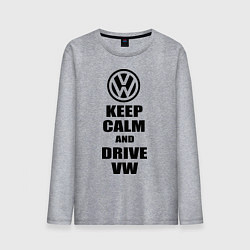 Мужской лонгслив Keep Calm & Drive VW