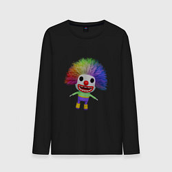 Мужской лонгслив Cartoon clown colorful hair