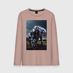 Мужской лонгслив Робот в стиле Horizon