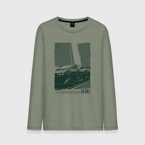 Мужской лонгслив Постер спорткара / Авокадо – фото 1