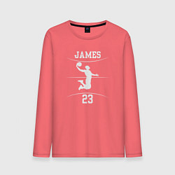 Лонгслив хлопковый мужской James dunk, цвет: коралловый
