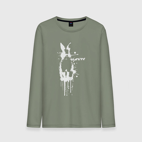 Мужской лонгслив Banksy bunny / Авокадо – фото 1