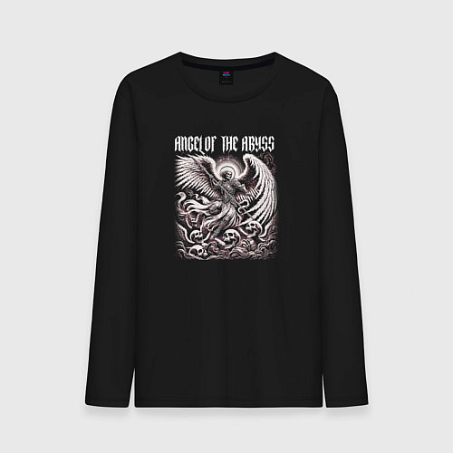 Мужской лонгслив Angel of the abyss / Черный – фото 1