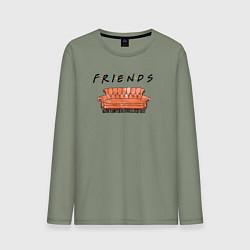 Мужской лонгслив Friends - logo