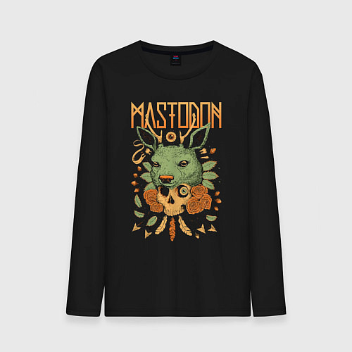 Мужской лонгслив Mastodon - Skull / Черный – фото 1