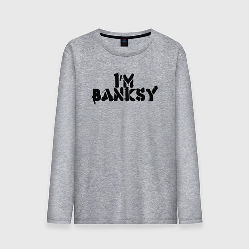 Мужской лонгслив Это Бэнкси / Меланж – фото 1