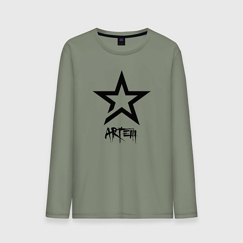 Мужской лонгслив Artem - star / Авокадо – фото 1