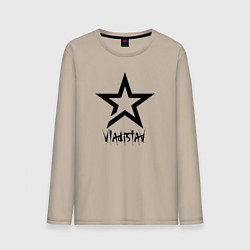 Мужской лонгслив Владислав - звезда