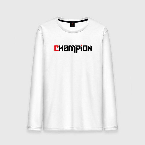 Мужской лонгслив Champion / Белый – фото 1