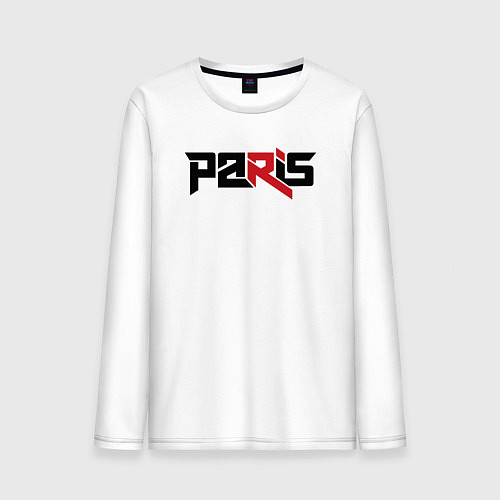 Мужской лонгслив Paris / Белый – фото 1