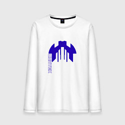 Лонгслив хлопковый мужской Cortex синий aneurism iv, цвет: белый