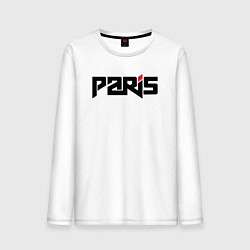 Лонгслив хлопковый мужской City Paris, цвет: белый