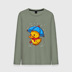 Мужской лонгслив Утёнок под зонтом