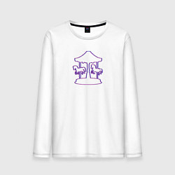 Мужской лонгслив Карусель с лашадками