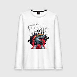 Мужской лонгслив Итальянские мемы акула в кроссовках