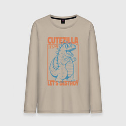 Мужской лонгслив Cutezilla lets destroy
