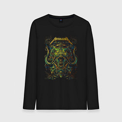Лонгслив хлопковый мужской Metallica Ornament I, цвет: черный