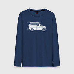 Мужской лонгслив Машина скорой помощи в движении