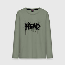 Мужской лонгслив Руководитель в брызгах