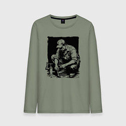 Мужской лонгслив Сантехник