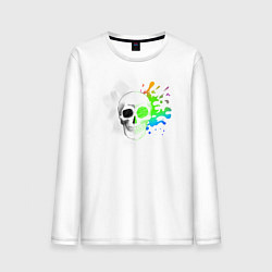 Мужской лонгслив Не стань серой массой - череп