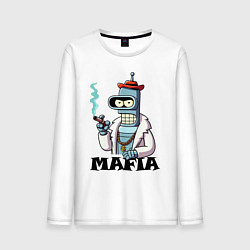 Мужской лонгслив Бендер в шубе с сигарой - мафия