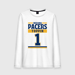 Лонгслив хлопковый мужской Obi Toppin, цвет: белый