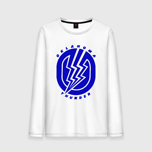 Мужской лонгслив Oklahoma Thunder basket / Белый – фото 1