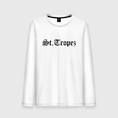 Мужской лонгслив Сен-Тропе Франция / Белый – фото 1