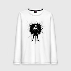 Мужской лонгслив Нейт Диас в черной краске