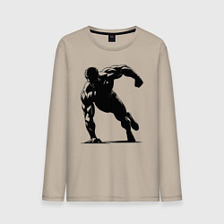 Мужской лонгслив Отжимание на одной руке