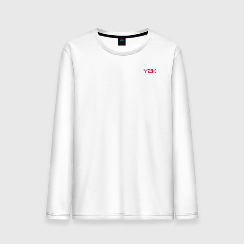 Мужской лонгслив Y2K абстракция / Белый – фото 1