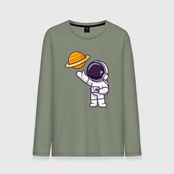 Мужской лонгслив Привет Сатурну