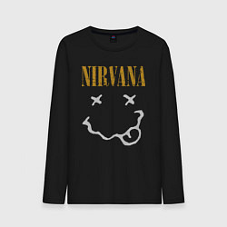 Мужской лонгслив Нирвана рок музыка