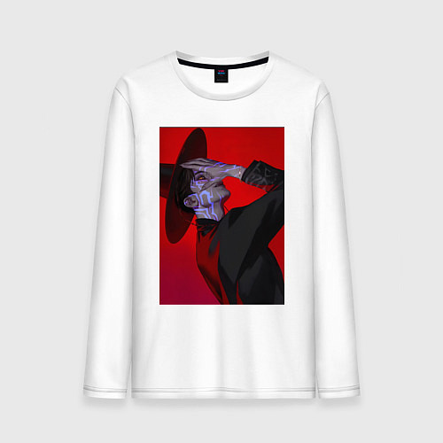 Мужской лонгслив Джину, Saja Boys / Белый – фото 1