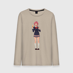 Мужской лонгслив Дандадан Сиратори Айра с мороженым