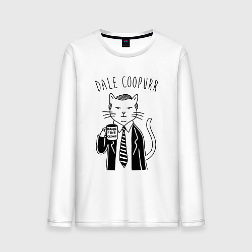 Мужской лонгслив Dale Coopurr / Белый – фото 1