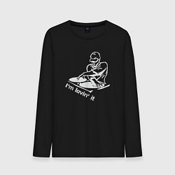 Мужской лонгслив Диджей - люблю это