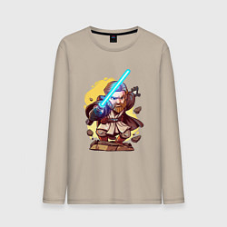 Мужской лонгслив Звёздные войны: Оби-Ван Кеноби - арт