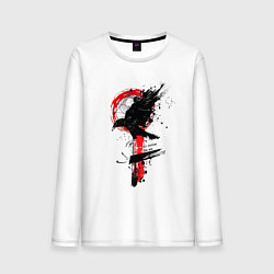 Мужской лонгслив Ворон