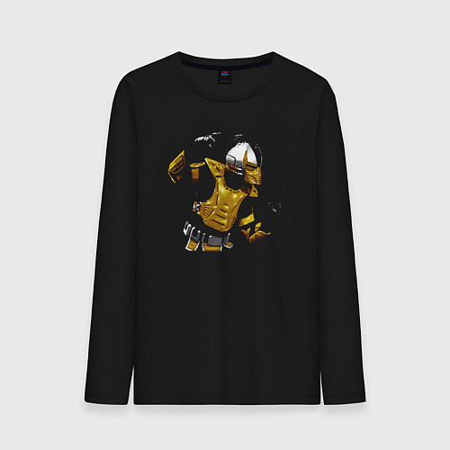 Мужской лонгслив Сайракс - Mortal Kombat / Черный – фото 1